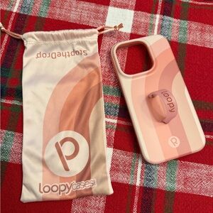 Loopy Case Coral and Peach Phone Case with Loop